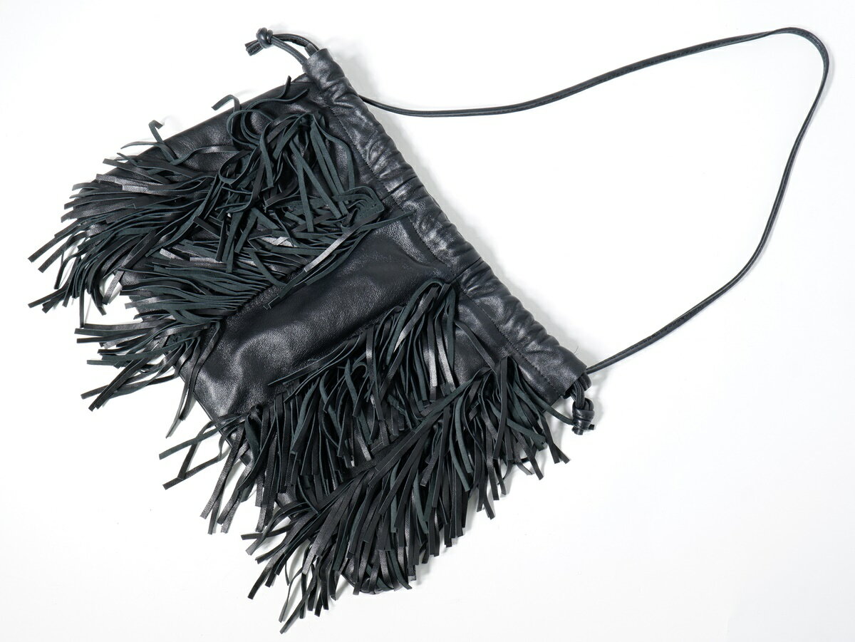 Rakuten - GOOD GRIEFグッドグリーフ 2021SS Lamb Leather Fringe Bagラムレザーフリンジバッグ【LBGA69093】【ブラック】【フリー】【中古】【沖縄.離島以外 送料無料】【DM230214】