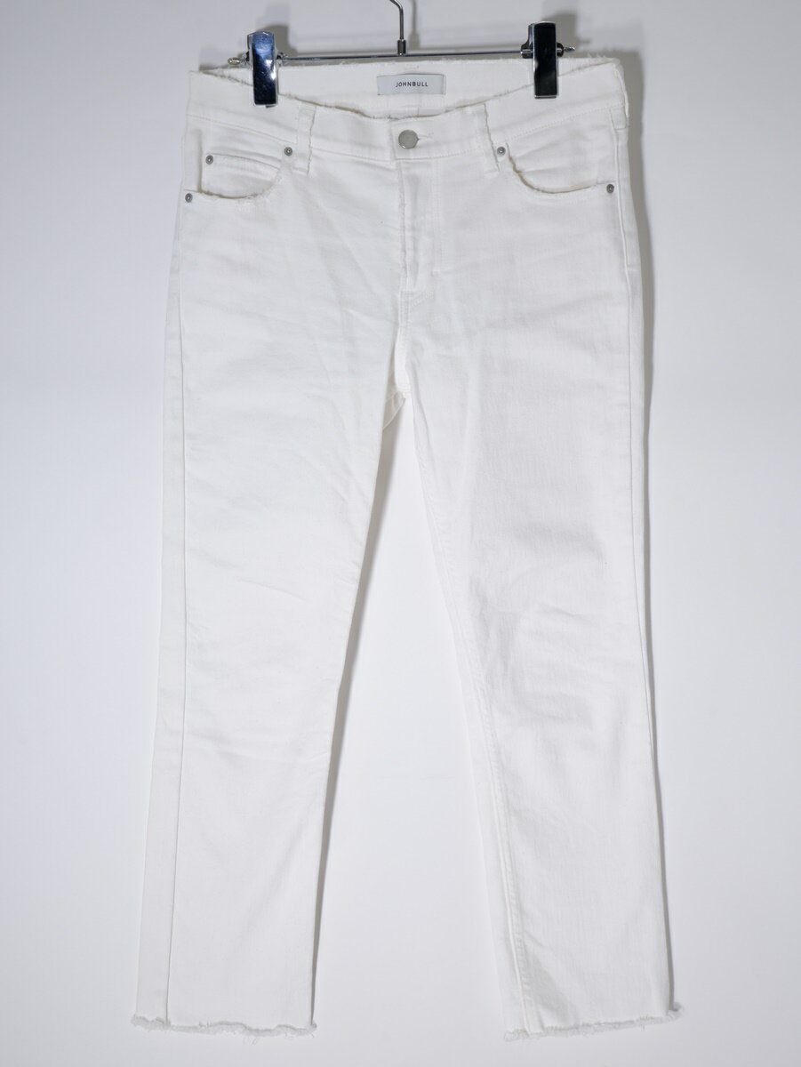 JOHNBULLジョンブル 2021SS AP STUDIO(アパルトモンL'Appartement)別注ベッチュウ White stretch デニム【LDNA67594】【ホワイト】【M】【中古】【沖縄.離島以外 送料無料】【DM220322】