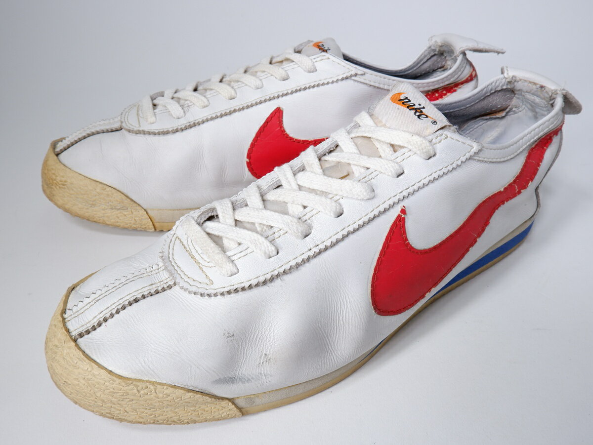 NIKEナイキ 2007年製 ×JUNYA WATANABE MANジュンヤ ワタナベ マン CORTEZ LEATHERコルテッツ レザー316163-161【MFWA80594】【白|赤|青】【US12(30cm)】【中古】【沖縄.離島以外 送料無料】【DM260120】