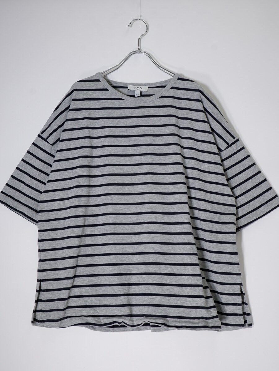 COSコス ヘビーウェイト ドロップショルダー Tシャツ【LTSA76295】【グレー|ブラック】【L】【中古】【沖縄.離島以外 送料無料】【DM241105】