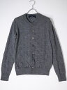 tricot COMME des GARCONSトリコ コムデギャルソン クルーネック エンボスウールニットカーディガン【LKNA76097】【グレー】【フリー】【中古】【沖縄.離島以外 送料無料】【DM241009】