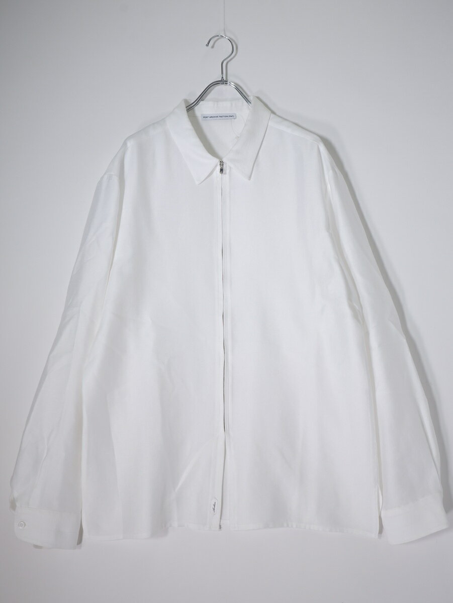 Rakuten - POST ARCHIVE FACTION(PAF)ポスト アーカイブ ファクション 8.0+ Zip Shirt(ARCHIVE)ジップシャツ アーカイブ【MSHA80697】【ホワイト】【表記欠損】【中古】【沖縄.離島以外 送料無料】【DM260127】