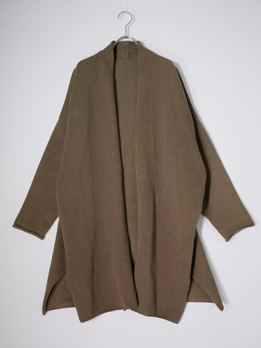 MUSE de Deuxieme Classeミューズ ドゥ ドゥーズィエムクラス Twins cotton ショートガウン ニットコート【LKNA80798】【カーキ】【フリー】【中古】【沖縄.離島以外 送料無料】【DM260127】