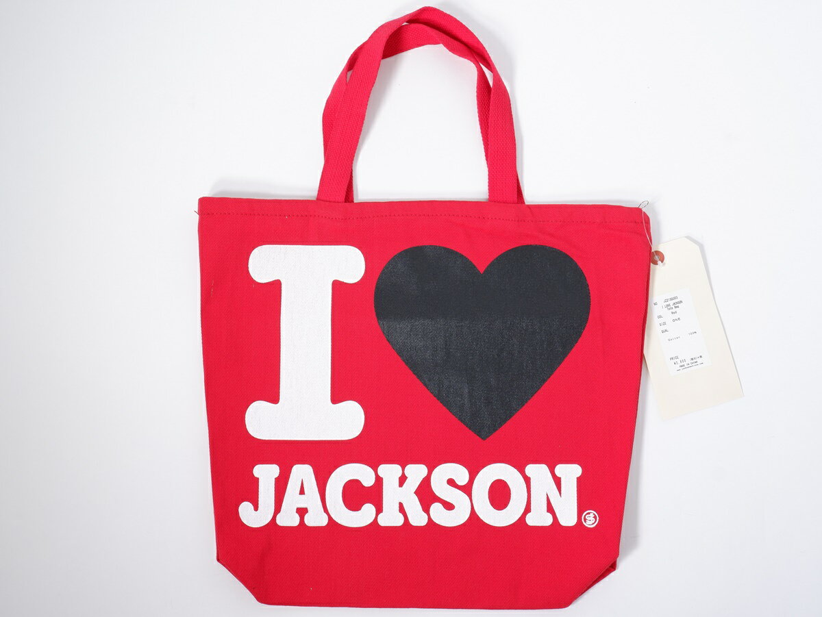 ジャクソンマティスJACKSON MATISSE 2021SS I Love JACKSON トートバッグ新品【MBGA64699】【レッド】【-】【未使用】【沖縄.離島以外 送料無料】【DM210715】 1