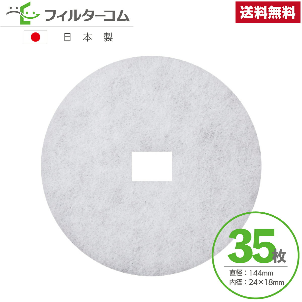 φ144 内径24×18（35枚）シルファー RX-2F／PR-150RX-F　日本電興 RX-150F 対応品 換気口フィルター 給..
