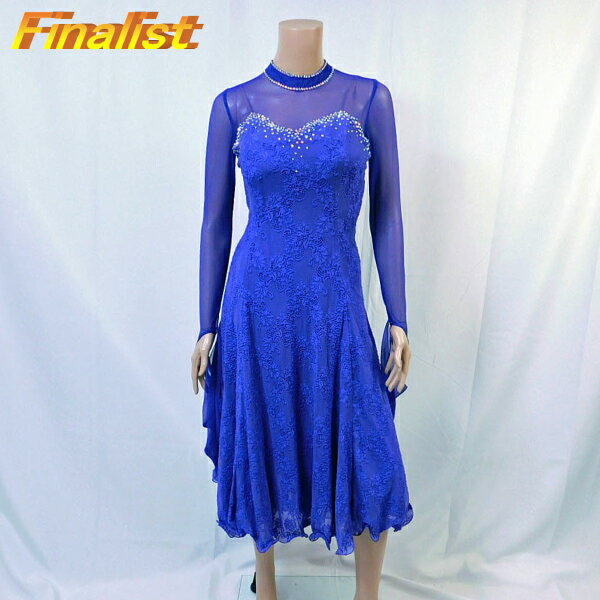 社交ダンス 送料無料 スタンダードドレス　アトリエヒロコ製　新品　パープル