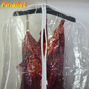 ドレスカバー ウェディングドレスカバー クリアー ビニール ロング 180cm 衣装カバー ファスナー付 ドレスの収納 保管