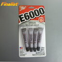 E6000 ラインストーン接着剤 0.18oz(5.3ml)X4チューブ ミニ Total0.72oz(21.2ml）透明 Eclectic Products 5.3ml 4本パック 社交ダンス 手芸 ビーズ 新体操 レオタード ユニフォーム 器械体操 デコボンド ストーン クラフト 手芸 強力