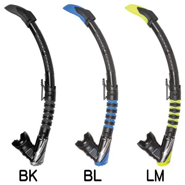 シュノーケル AQUALUNG アクアラング ゼファーフレックススノーケル Zephyer Flex Snorkel 顎が疲れにくいCBマウスピース採用 ダイビング 軽器材 シュノーケリング 3