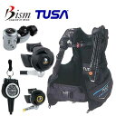 ダイビング 重器材セット 23番t2 *BCD BC0602B *レギュ Bism RS4300CK *オクトSS4300K *シングルライトゲージ GK24...