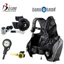 2024 重器材 セット20番a◆　Bism ビーイズム　*BCD アクアラング プロHD マン *レギュ サマージマーク2 RS4300CK　*オクト TUSA SS20 *ゲージ TUSA SCA150 一連 ダイビング スキューバ