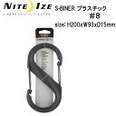 NITE IZE ナイトアイズ S-BINER エスビナー プラスチック＃8 用途いろいろ ベビーカーの持ち手にぴったりサイズ メーカー在庫確認します