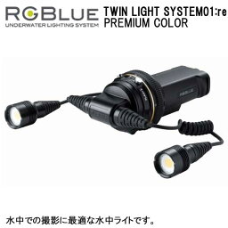 RGBlue【 TWIN LIGHT SYSTEM01:rePREMIUM COLOR 】　アールジーブルー ツインライト プレミアムカラー　LEDライト　最大2200ルーメン(2灯）メーカー在庫確認商品