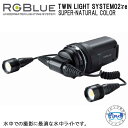 RGBlue 【 TWIN LIGHT SYSTEM02:reSUPER-NATURAL COLOR 】　アールジーブルー ツインライト スーパーナチュラルカラー　LEDライト　最大2200ルーメン(2灯）大容量バッテリー メーカー在庫確認します