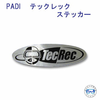 PADI　50108 テックレックステッカー