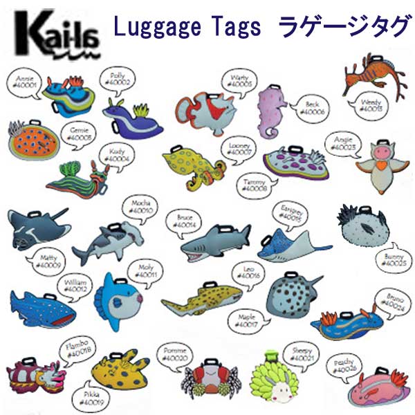 Kai-la　ラゲージ タグ Sunny #40022 カメ かわいい　海洋生物　Luggage TAG ネームタグ Dive Inspire 3