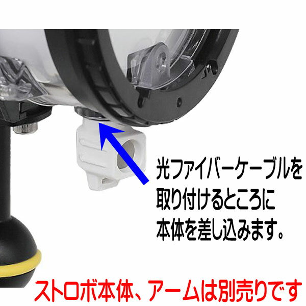 SEA&SEA シーアンドシーフラッシュプリズム YS-D3専用 光ファイバーの代わりにストロボ光を感知 50127