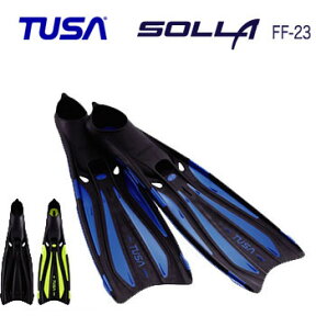 販売終了　TUSA　FF-23 SOLLA ソラ　フィン 　超軽量フルフットフィン　●楽天ランキング人気商品●　ダイビング 軽器材