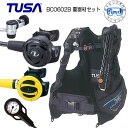 あす楽対応 ◆ダイビング 重器材 セット◆ 1番*BCD TUSA BC0602B　*レギュ RS1103J *オクト TUSA SS20 *ゲージ SCA-150 ダイビング　重器材セット　スキューバダイビング フルセット SCUBA DIVING 重機材 送料無料 楽天ランキング入賞