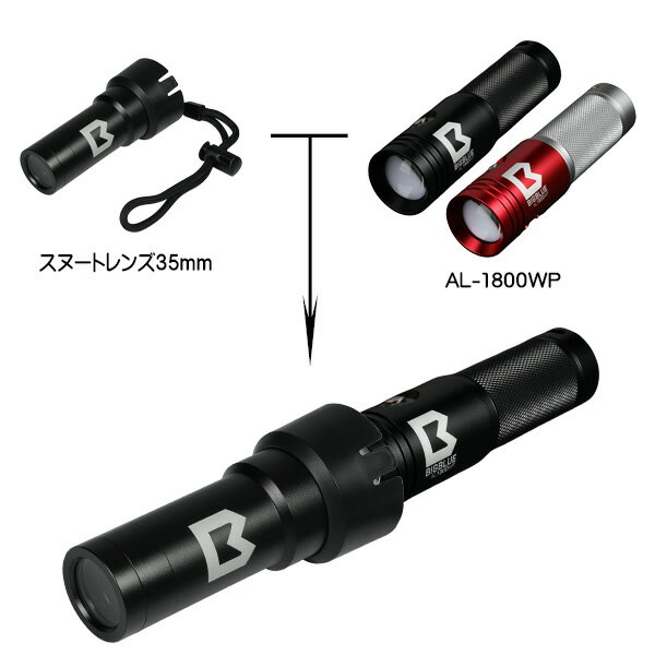 ZERO ゼロ 水中ライト bigblue スヌートレンズ35mm AL1800WP AL-1300WP RGB White LIGHT2 スポットライト