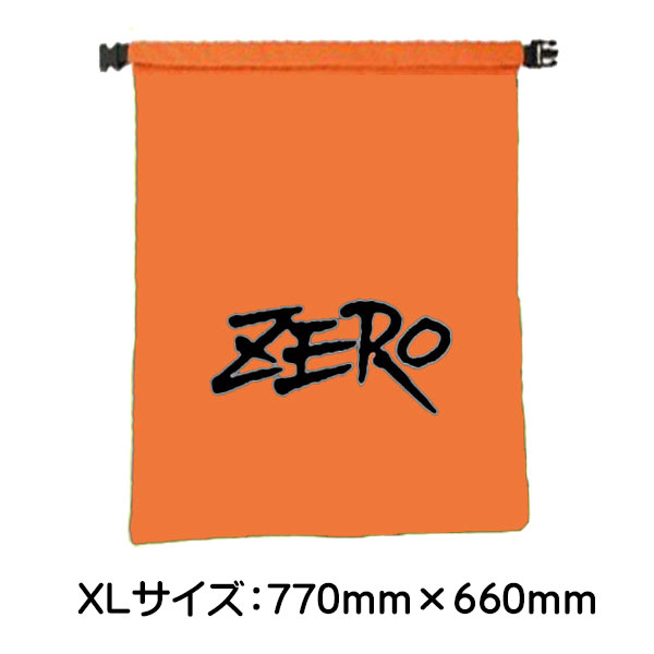 ZERO ゼロ ウォータープルーフバッグ XLサイズ 770mm×660mm オレンジ 2