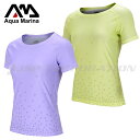 セール限定サイズ 即日あり AQUA MARINA アクアマリーナ ラッシュガード レディーズ 半袖 フードなしDAZZLED ウィメンズ AM18-01 女性...