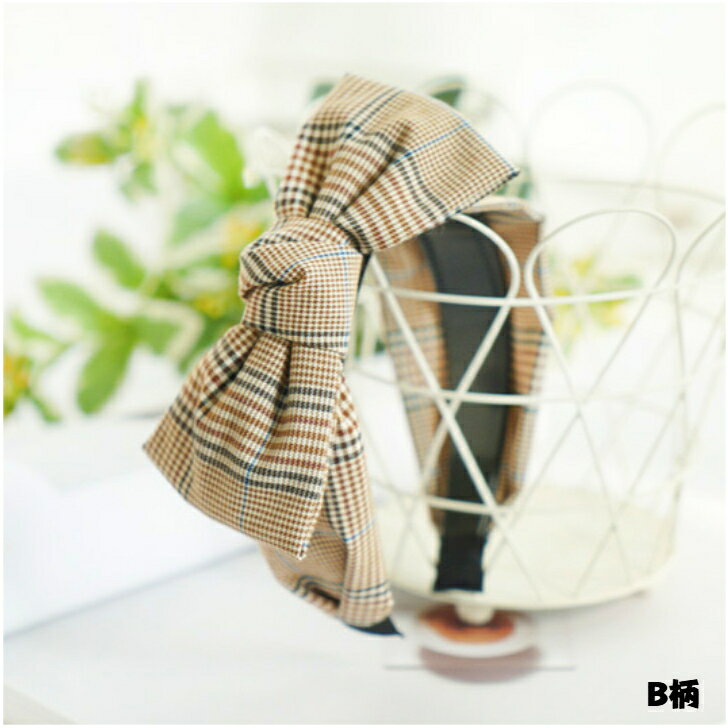 楽天市場】カチューシャ 千鳥格子柄 リボンの通販