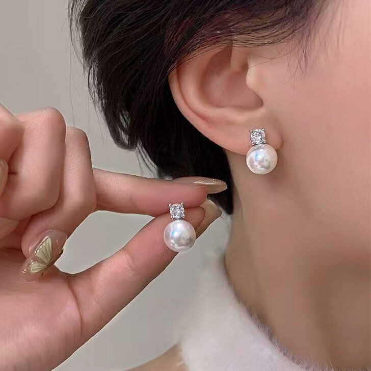Rakuten - 銀針ピアス 金属アレルギー対応 パールピアス つけっぱなし 真珠ピアス グレーパール アクセサリー 結婚式 披露宴 入学式用 華やか キラキラ シルバー グレー 程よい存在感 アレルギー対応 プチギフト プレゼント付き 無料ラッピング 即発送 送料無料
