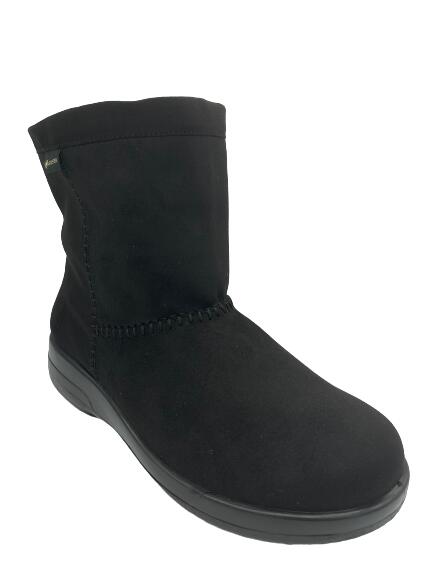 TDY3915　BK　ウォーキングシューズ歩きやすい　履きやすい　疲れにくい　婦人靴　撥水　ゴアテックス　GORETEXブーツ　冬底　防滑　ガラス繊維　靴　幅広　ゆったり　レディス