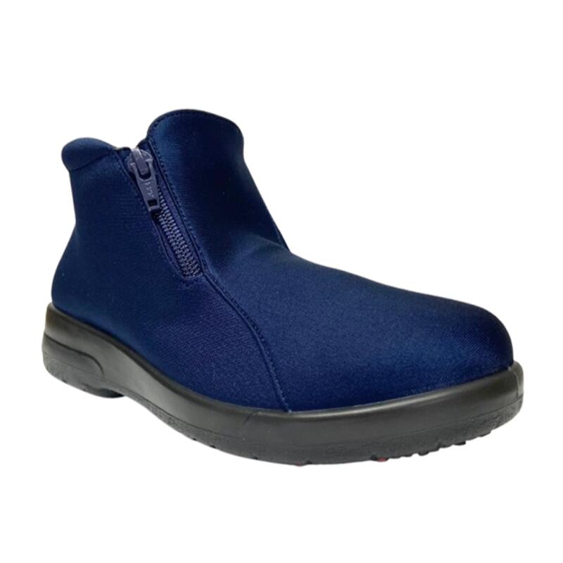 【ASAHI アサヒシューズ】TOPDRY トップドライ TDY3912 ネイビーPB 3Eショートブーツ 外側ファスナー ..