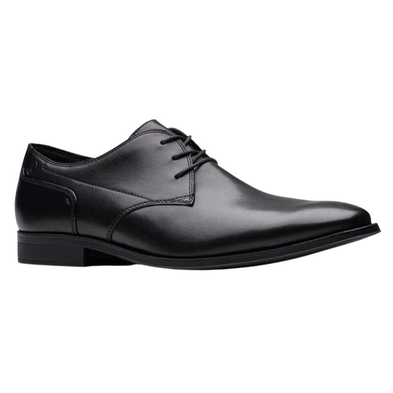 Rakuten - 【Clarks クラークス】Paulton Lace ポールトンレース ブラック ポーションレースレースアップシューズ 天然皮革 セメンテッド式 外羽根式 スクエアトゥ チゼルトゥメンズ 紳士靴 クラシック ビジネス シンプル おしゃれ かっこいい 父の日