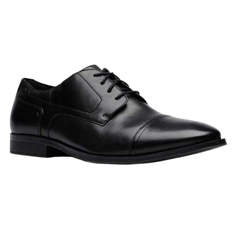 乐天商城 - 【Clarks クラークス】Paulton Cap ポールトンキャップ ブラックレースアップシューズ 天然皮革 セメンテッド式 外羽根式メンズ 紳士靴 クラシック ビジネス シンプル おしゃれ かっこいい 父の日