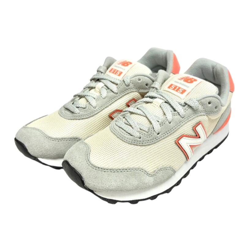Rakuten - 【 NewBalance ニューバランス 】WL 515 8CS GRAY/ORANGE B幅スニーカー ウォーキング ランニング 歩きやすい 履きやすい 疲れにくい 紐靴 軽量 軽い NB婦人靴 レディースシューズ おしゃれ かわいい スポーティ 蛍光 ネオン レトロ クラシック