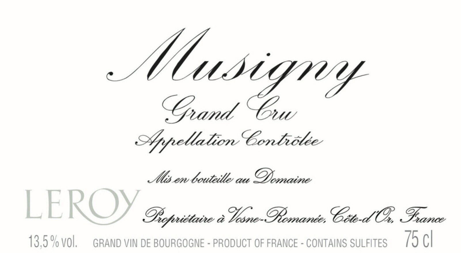 Musigny Domaine Leroy 2006 / ~Wj[@h[k@@2006