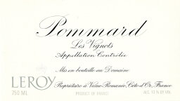 Pommard les Vignots Domaine Leroy 2010 / ポマール　レ　ヴィーニョ　ドメーヌ　ルロワ　2010