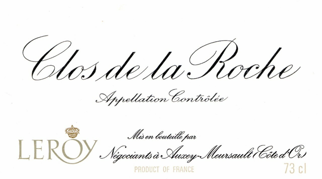 Clos de la Roche Domaine Leroy 2015 / ɡ 塡ɥ᡼̡2015
