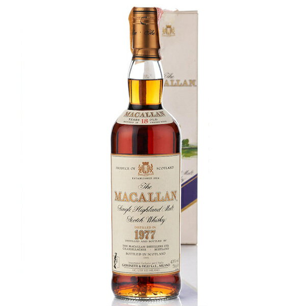 Macallan 1977 18 year old / マッカラン 1977 18年