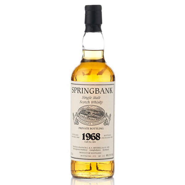 Springbank Private Bottling 1968 #484 / スプリングバンク プライベート ボトリング 1968 #484