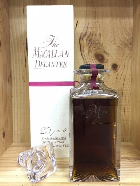 MACALLAN 1962 25 YEAR OLD CRYSTAL DECANTER / ザ・マッカラン25年クリスタルデキャンタ【1962年】