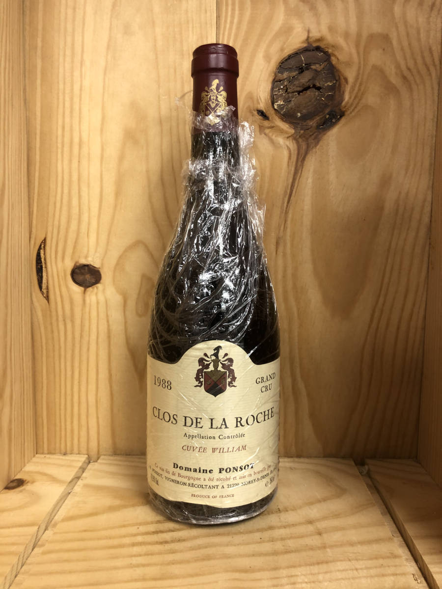 CLOS DE LA ROCHE CUVE WILLIAM 1988 DOMAINE PONSOT / N@h@@bV@LG@EBA@1988 h[k@|\