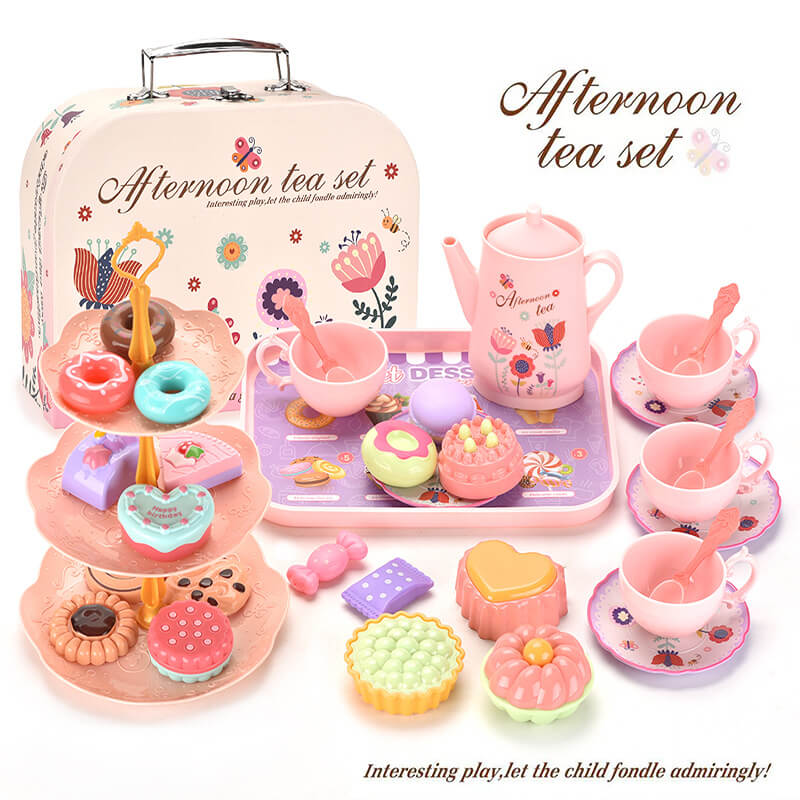 Rakuten - お飯事セット 知育玩具 おままごと ごっこ遊び 玩具 アフタヌーンティー 36PCS 親子遊び キッチントイ お鍋セット おままごとキッチンセット 調理器具セット お飯事食器セット 出産祝い 入園祝い 贈り物 クリスマス/誕生日プレゼント 女の子 男の子 ギフト