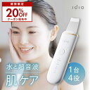 【5/4 10:00~20%OFF】idio ウォーターピーリング 美顔器 ステンレス EMS マッサージ イオン導入 高周波 超音波 ウォーターピーラー ウォーター ピーリング 水 新陳代謝 金属アレルギー対応 毛…