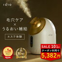 idio (イディオ) フェイススチーマー 温冷機能 小型 美顔器 スチーマー 毛穴ケア ミスト ナノミスト 毛穴汚れ 蒸気スチーマー 冷却ミスト 乾燥対策 肌...