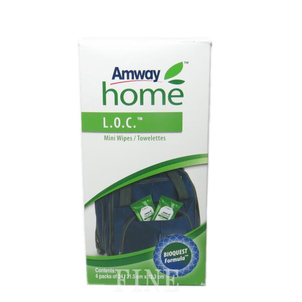 アムウェイ LOC ミニワイプ （携帯用）24枚×4パック Amway 日用品