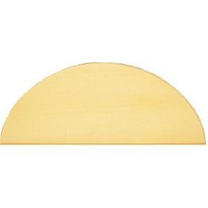 ファインホームのトールペイント用無塗装白木素材　半円プラーク（大）　236×540　 cw-117