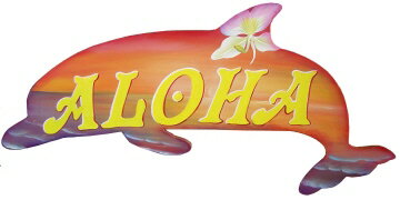 トールペイントご自分で描く図案付白木素材 　cwk-107 イルカのネームプレート