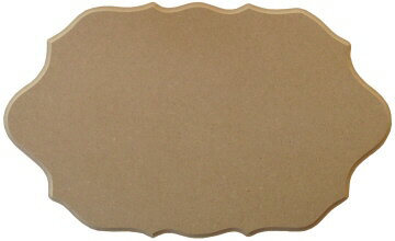 ファインホームのトールペイント用無塗装白木素材　MDFボード　フレンチプラーク大　mdf-051