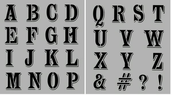 PLAIDステンシルシート 2枚組 603-0943