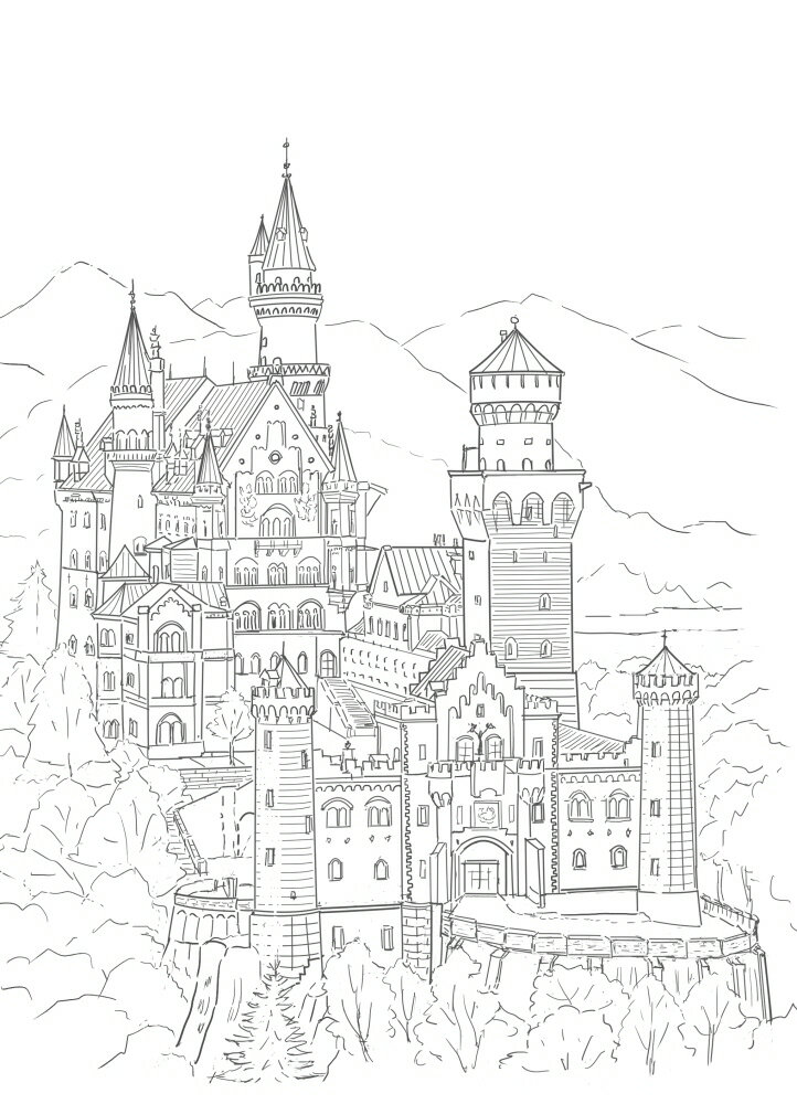 ファインホームのシルクスクリーン　sis-130　古城