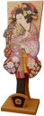 楽天ファインホームトールペイントご自分で描く図案付白木素材 mh-586 羽子板　姫人形（台・羽子板・姫人形付）